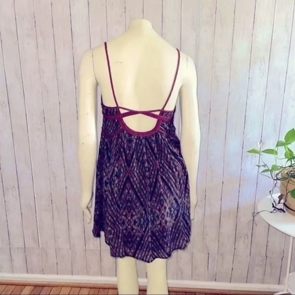 Free People Periscope In The Sky Tribal Mini Dress